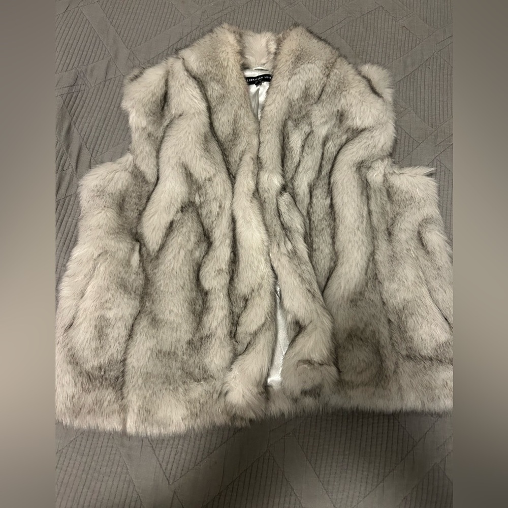 Generation Love faux fur vest